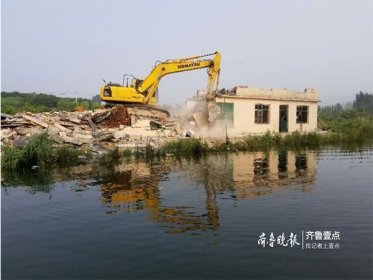 保护水源地!济南仲宫深夜看免费网站玉符河沿线8000平违建